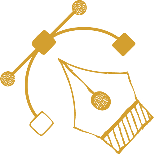 An illustration as a symbol of graphic design services of DSS Services.