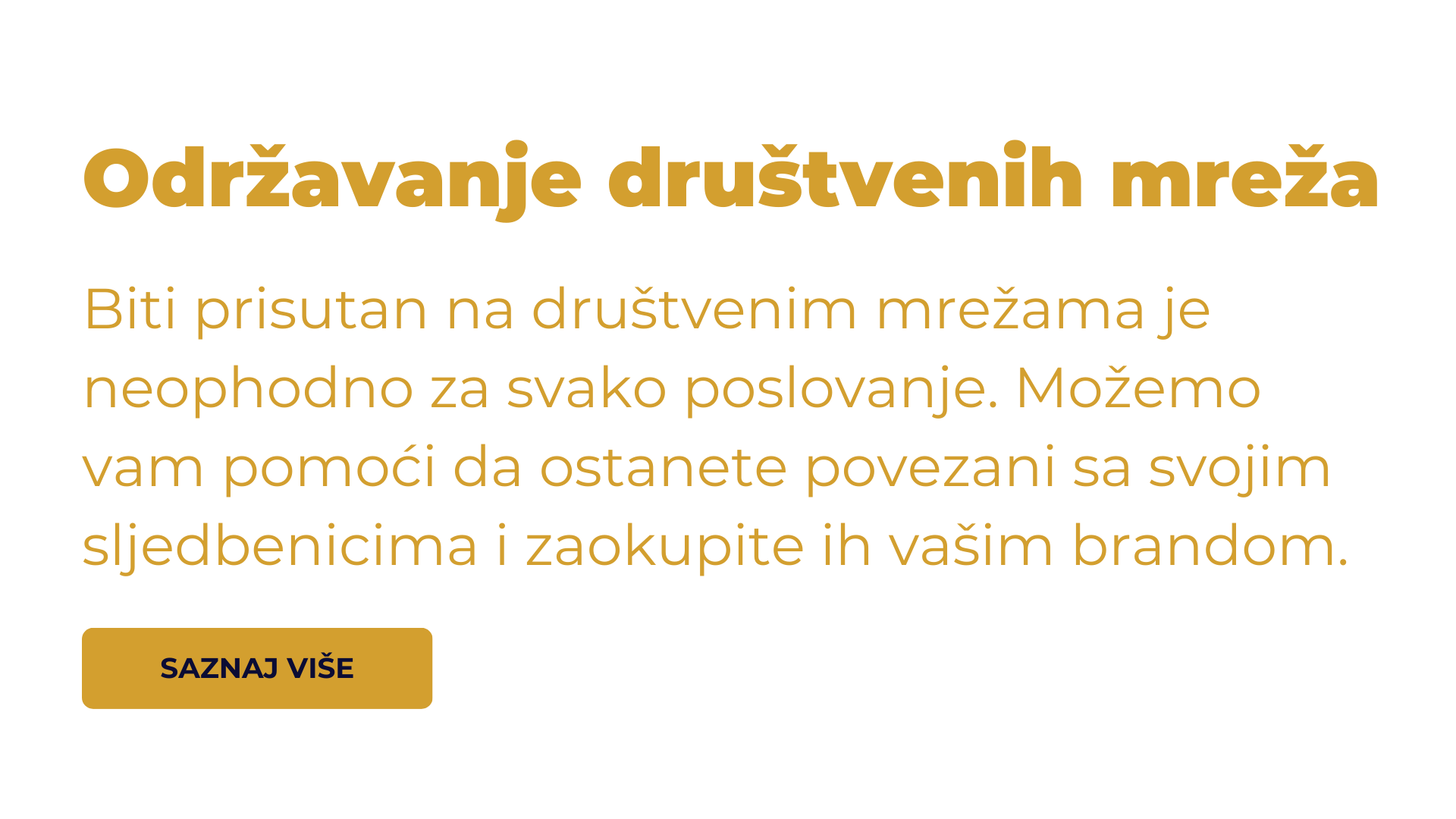 Održavanje društvenih mreža